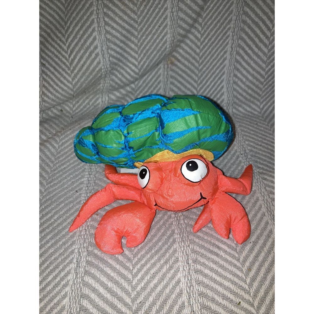 Vintage Janet Hot Puffs Nylon Crab Parachute Plush Stuffed Animal Rare HTF P4